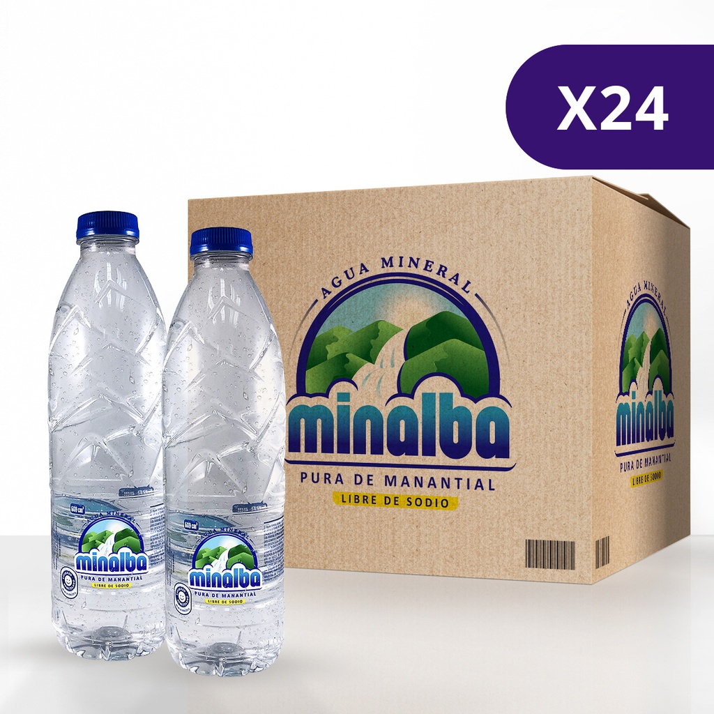 MINALBA AGUA PET 355MLx24UN