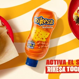 [T526] RIKESA QUESO TOCINETA AQUEEZE  330Gx18UN